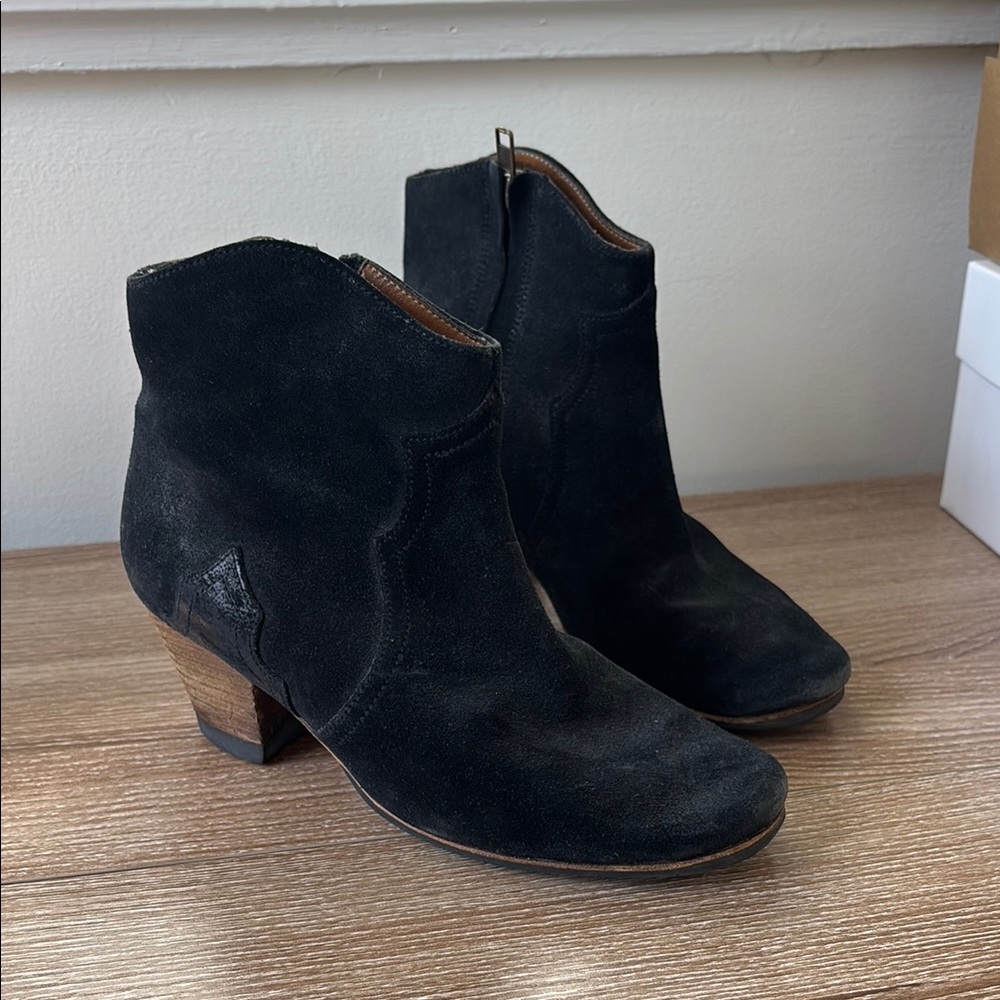Isabel Marant Women's Black Suede Ankle Boots